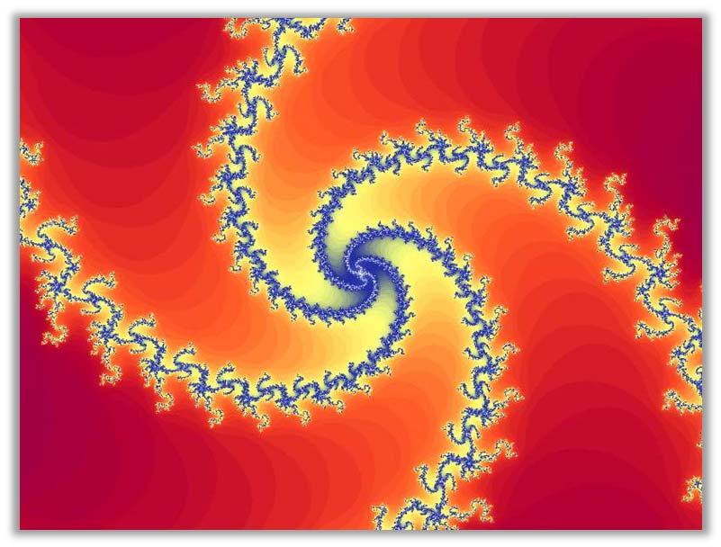 Particolare dell insieme di Mandelbrot A qualsiasi scala vi si scoprono continuamente copie microscopiche dell intero insieme in un intrico infinito di configurazioni, filamenti e strutture.