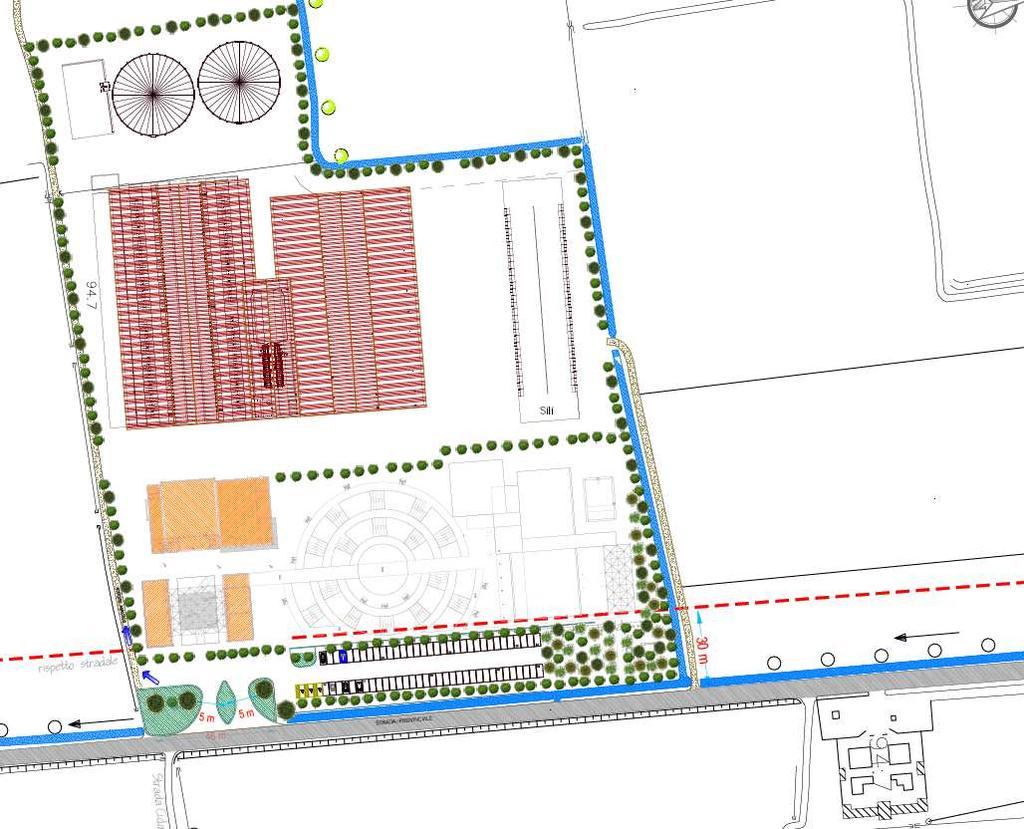 DESCRIZIONE ZONA COSTRUZIONE IMPIANTO L area dove avverrà la costruzione del nuovo insediamento Aziendale è sita nel Comune di Sergnano (CR). Lo schema dell insediamento è riportato qui di seguito.