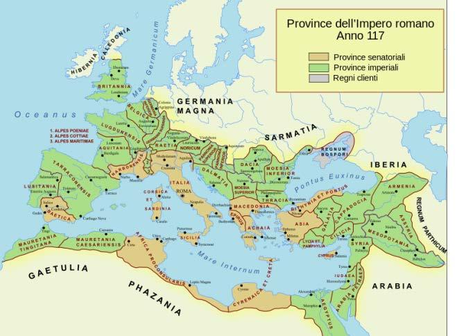 Da città-stato a città-impero Importante tappa per lo sviluppo artistico a Roma è la conquista di Taranto (272 a. C.) ponte sul Mediterraneo per l incontro con la cultura greca.