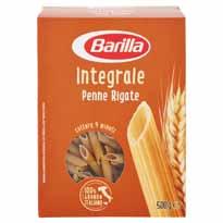 vari, 80 g PENNE DI SEMOLA INTEGRALE BARILLA 500 g 1,87 9,35 al Kg Soci