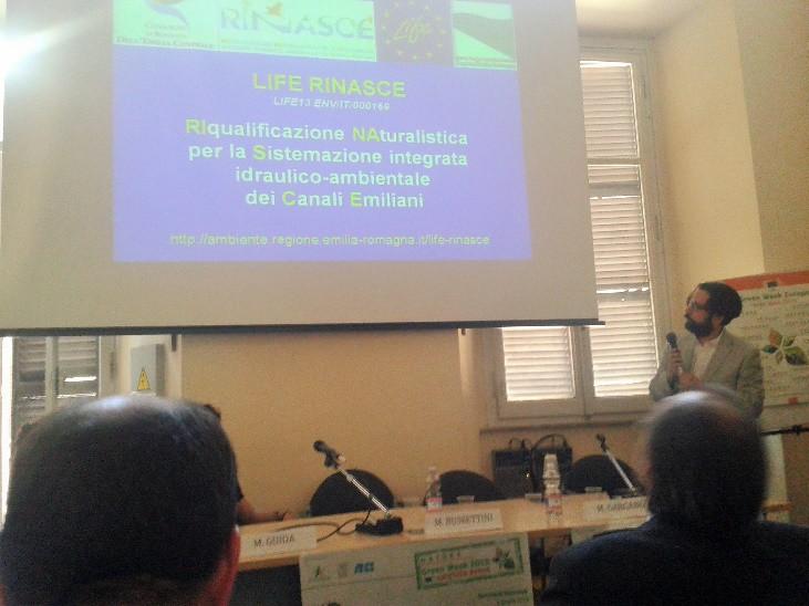 Azioni D3 attività informative Evento CIRF Roma 3 Giugno 2015 LIFE RINASCE al Seminario Nazionale Riqualificazione fluviale: principi e buone pratiche per integrare tutela ambientale, gestione dei