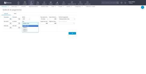 Solleciti di Pagamento La funzione Solleciti di pagamento permette di creare delle