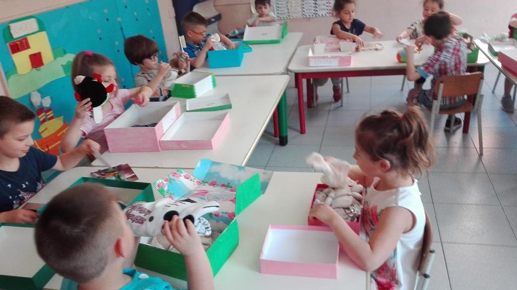 MI RACCONTO IN UNA SCATOLA Invitiamo ogni bambino a portare a scuola una scatola con oggetti che ricordano la sua nascita e la sua prima infanzia, come uno scrigno che custodisce il passato: foto,