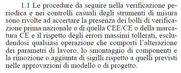 VERIFICAZIONE PERIODICA Le procedure di verifica. (allegato II, DM 21 Aprile 2017 n.