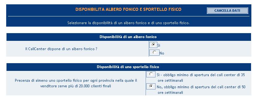 000 clienti finali corredato dal numero di clienti finali e il totale delle ore di apertura degli sportelli nella provincia devono essere inviati alla Direzione consumatori e utenti alla casella