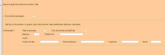 Nel caso di Rettifica dei dati, dovrai indicare il documento riepilogativo o altro tipo di documento con le informazioni della controparte.