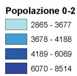 Fig. 2 Popolazione 0-2 anni residente a Roma al 31.12.