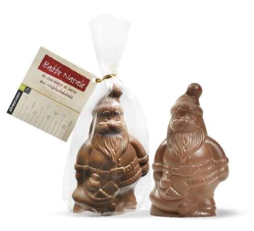 In prenotazione: cioccolato BABBO NATALE DI CIOCCOLATO AL LATTE Codice: 1124 Peso: 240 g