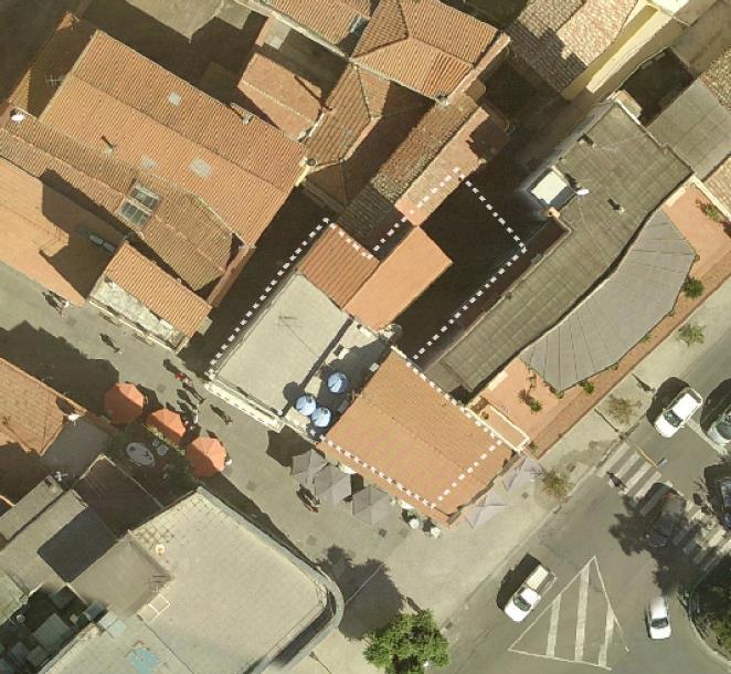 DATI URBANISTICI Superficie U.M.I.* [mq]: 257 ZONA URBANISTICA: A - Centro Storico *informazioni statistiche Superficie coperta attuale* [mq]: 241 Rapporto copertura attuale* [mq/mq]: 0,94 Volume edificato attuale* [mc]: 2.