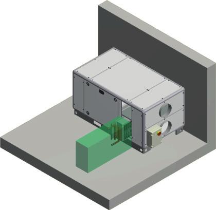 D A F 9, INSTALLAZIONE CRHE-V INSTALLAZIONE A PAVIMENTO Spazi minimi di