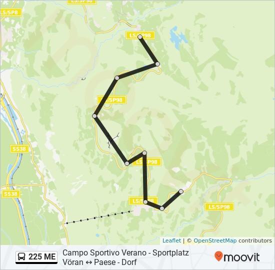 Direzione: Campo Sportivo Verano - Sportplatz Vöran 9 fermate Campo Sportivo Verano - Sportplatz Vöran 72 Vöraner Straße - Via Verano, Verano - Obermathon 27 Vöraner Straße - Via Verano, Verano