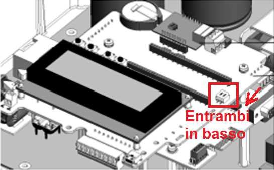 - Scheda Display - Sistema SENZA batteria : terminare la scheda con display B - Terminazione sul meter Vi sono due versioni di meter e solo una delle