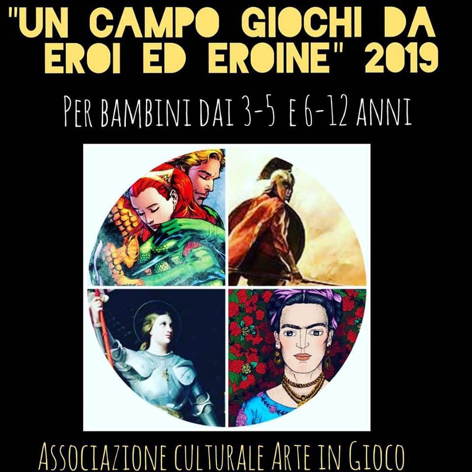 Dal 1LUGLIO al 9 AGOSTO e 26 AGOSTO al 13 SETTEMBRE 2019 presso Centro Sociale Boschi di Puianello Quattro Castella di RE, a cura del personale educante di Arte in Gioco.