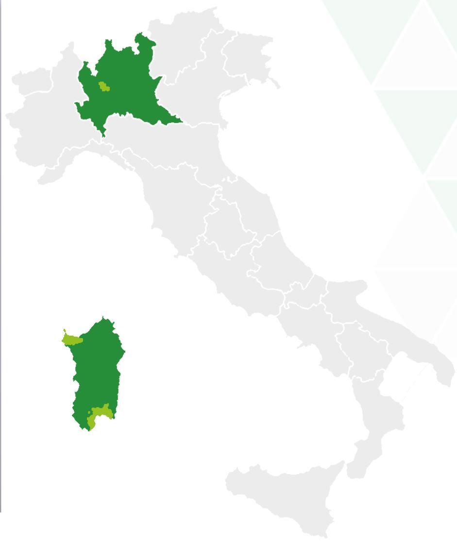 Aree target Seveso Venezia (area metropolitana) Regione Lombardia