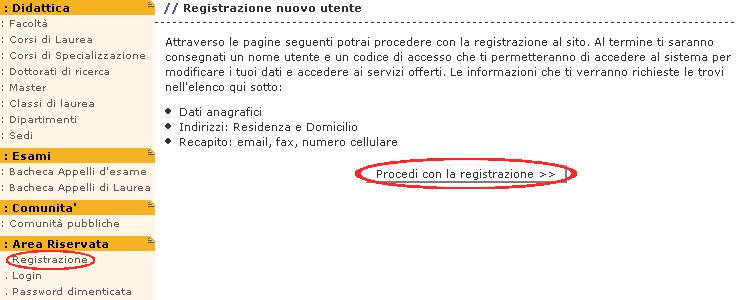 Da questa pagina puoi consultare le informazioni inerenti i Corsi di Laurea e le Facoltà presenti nell Ateneo.