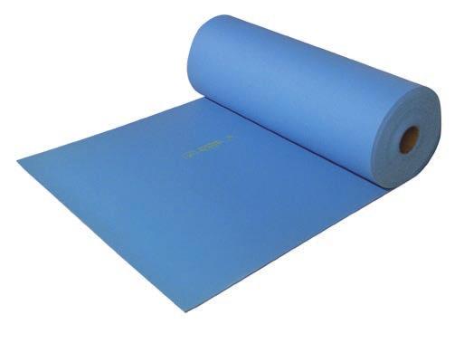 Dissipative table mat two layer natural rubber Dissipative table mat two layer natural rubber. The top layer is static-dissipative with a conductive bottom, 2 mm thick. Available in 1.22x10 mt.