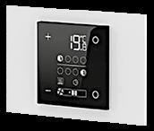 Dispositivi KNX l termostato ambiente Sabiana WMKNX controlla e regola la temperatura di un ambiente o di una zona di un edificio.