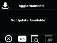 12.5.6 Aggiornamenti La pagina aggiornamenti permette di verificare e scaricare gli aggiornamenti del cronotermostato, oltre a disabilitarli.