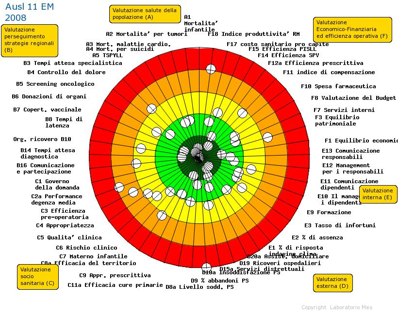 valutazione della performance dei servizi sanitari