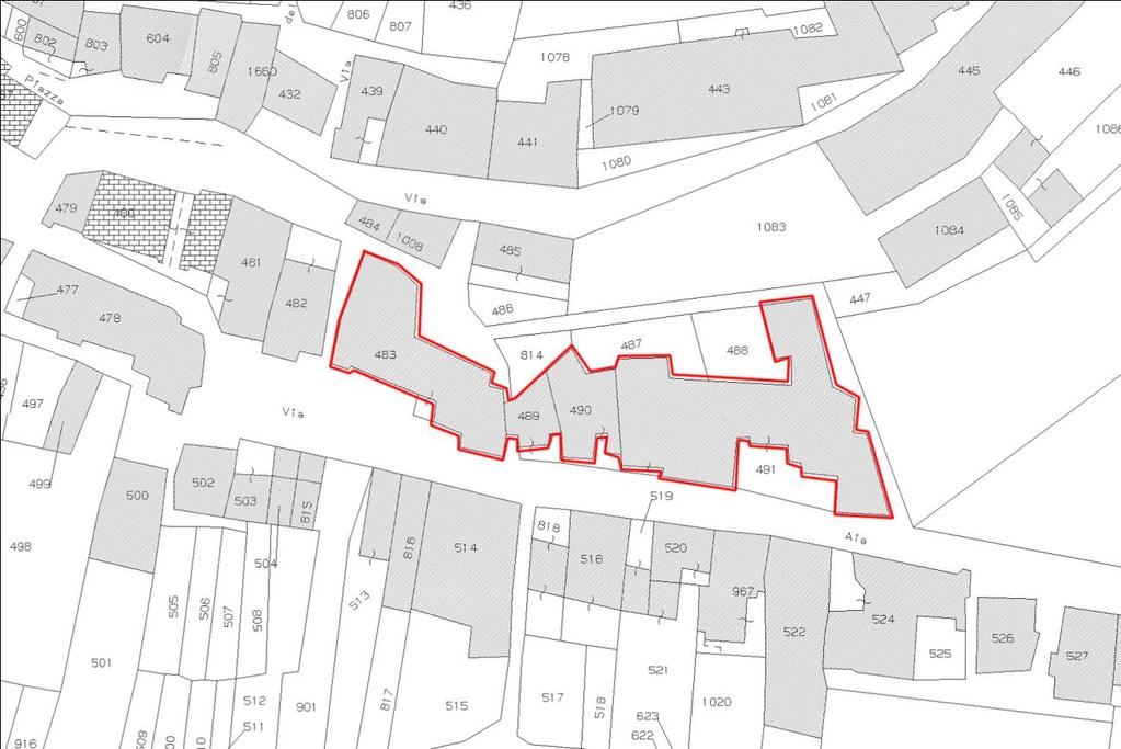 ESTRATTO DI MAPPA DATI CATASTALI DELLE UNITÀ IMMOBILIARI COGNOME NOME % FOGLIO PART SUB CATEGORIA CATASTALE CONSISTENZA FANALE ANTONINA 100% 3 0483 1 C/6 18 mq GRANIGLIA CIRO 100% 3 0483 6 A/4 3,5