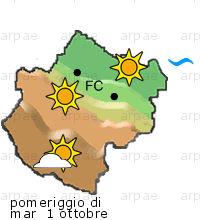 bollettino meteo per la provincia di Forlì-Cesena weather forecast for the Forlì-Cesena province costa coast Temp MAX 26 C 24 C 21 C 0mm Vento Wind 24km/h 29km/h 30km/h costa coast Temp.