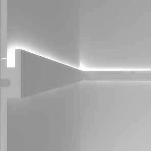 da incasso cornice veletta per luce diffusa a soffitto o a parete soft lighting