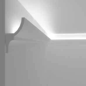 superficie cornice stondata per luce diffusa led a soffitto cove lighting curved moulding for ceiling
