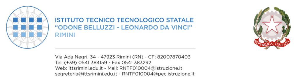 CIRCOLARE N. 343 Rimini, 15/5/2019 All alunno Giacomo Angeli (classe I I) Al sig. Mirco Bernardini, associato alla classe III A Al sig.