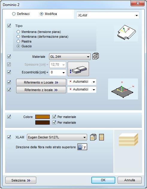 È inoltre possibile calcolare l efficienza dei pannelli XLAM Ottimizzazione