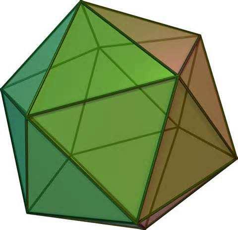 V 0 0 9 D = S 5 F = 0 60 = 90 = 00 L icosaero (0 F, V, 0 S) ha iagonali interne Per calcolare il numero i iagonali interne si può usare lo stesso ragionamento fatto per il cubo Questa volta non ci