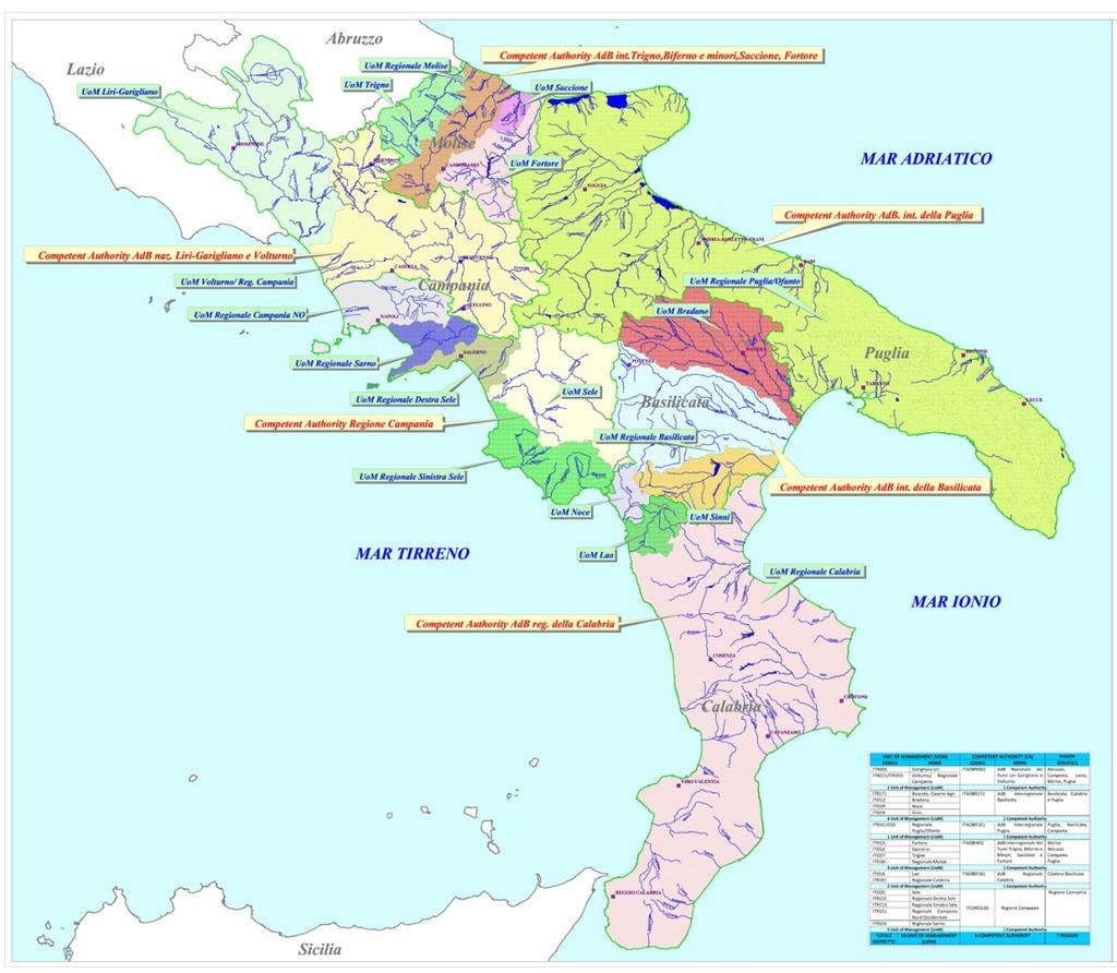 Figura 1 Inquadramento Distretto Idrografico