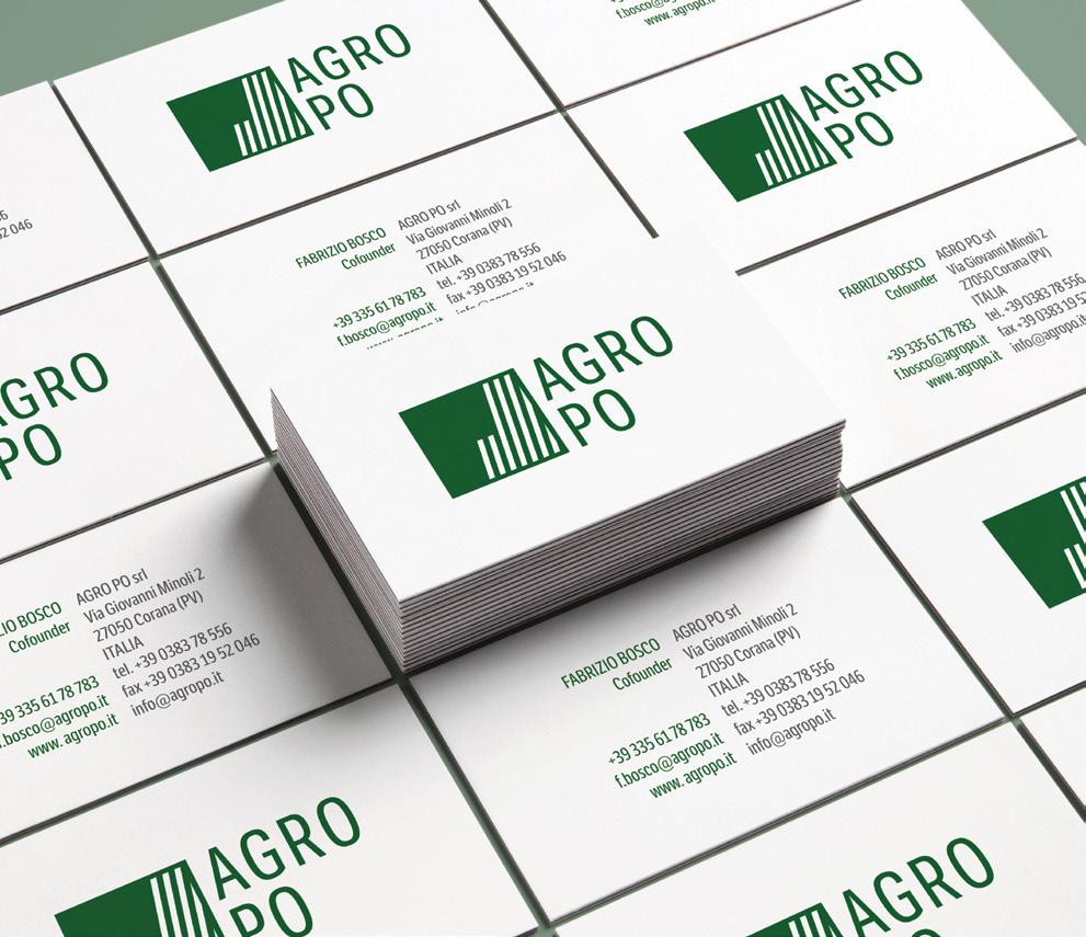 Agro Po Logo & Visual Identity Business Card e