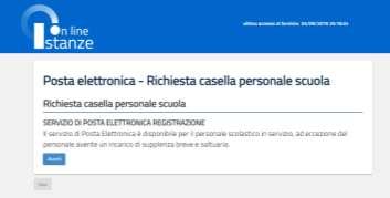 Dopo aver accettato le politiche di utilizzo del servizio il sistema procederà ad una verifica delle informazioni anagrafiche e della posizione lavorativa e visualizzerà l indirizzo email che sarà