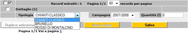 Indicare per ciascuna tipologia la campagna di riferimento (2008/2009; 2009/2010; 2010/2011) e la quantità in