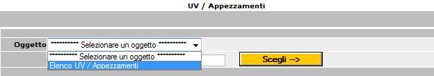 PARTE B) UV/Appezzamenti Esempio di visualizzazione dell UV/appezzamento Selezionando l oggetto Elenco UV/Appezzamenti vengono richiamati per ciascuna Unità vitata e per ciascun appezzamento i