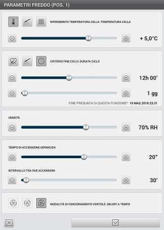 Premendo la matita della funzione da modificare, comparirà la videata di impostazioni come da immagine sopra.