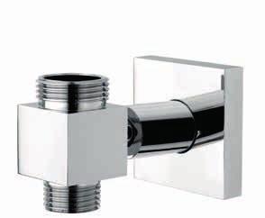 3930 U E 3940 Supporto inferiore in ottone per colonne con presa acqua incasso U 3/4 - E 1/2. Brass lower support for column, inlet connection.