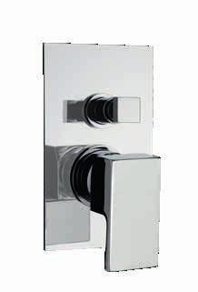 Dusche zum Einbau 100 1/2" SY 40 100 27-47 SY 41 Monocomando incasso doccia con deviatore a 2 uscite Single lever for