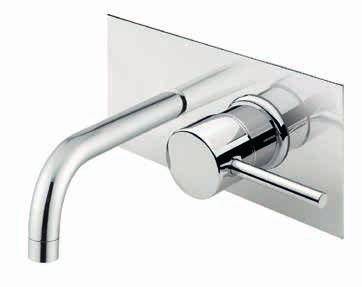 160-180 SA26 SA 27 Monocomando lavabo incasso orizzontale senza scarico Concealed single lever basin mixer