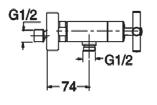 SI 40-12 Rubinetto incasso 1/2 Straight valve 1/2 Einbauarmatur 1/2 SI