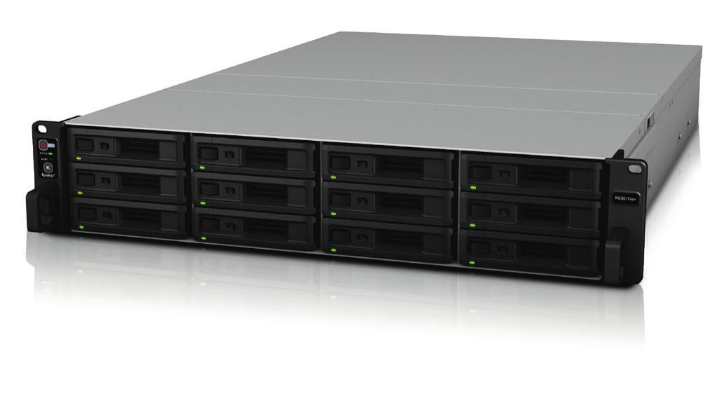 RackStation RS3617xs+ Synology RackStation RS3617xs+ offre una soluzione di archiviazione di rete affidabile e con prestazioni superiori per grandi aziende e con applicazioni aziendali complete.