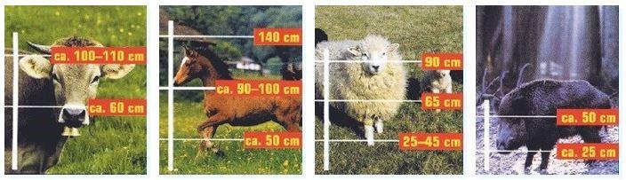 TABELLE PER IL DIMENSIONAMENTO DEI RECINTI Caratteristiche tecniche dei conduttori Codice Lunghezza Colore N.