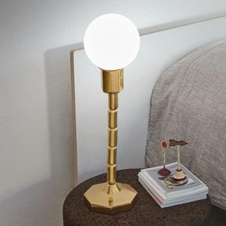 Make-Up Paola Navone MKLT60 Finiture / Finish bianco white latte milky white grafite graphite oro gold platino platinum Sorgente / Light source G 9 LED - DRT max 5 W ø 14,5 cm 15 cm 60 cm Lampada da