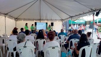 Cu 83 tent di informacion incluyendo diferente demostracion di deporte, baile y zumba, AZV por mira bek na un evento hopi exitoso.