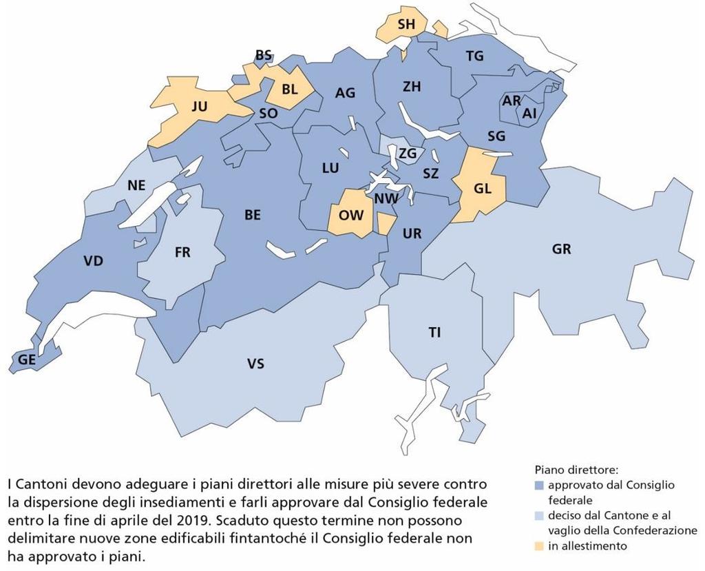 demografico in generale, lo sfruttamento delle riserve interne e delle loro zone edificabili, ma anche il luogo dove deve avvenire lo sviluppo insediativo.