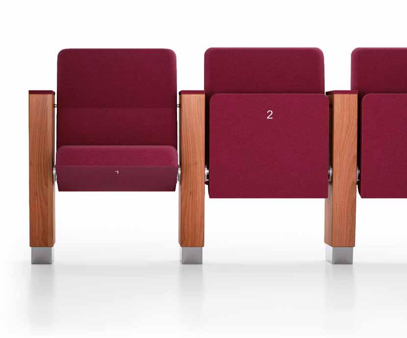 Pasha is a system of armchairs ideal to furnish theaters, auditoriums and conference halls: comfortable and