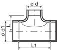 Canalizzazioni zincate Per sistemi di ventilazione meccanica controllata IR-TEE 90 G Raccordo a Tee 90 in lamiera zincata Derivazione a TEE90 in lamiera zincata a tenuta, serie IR-TEE90, fornitura