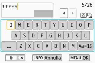 Le schermate visualizzate ai passi da 6 a 7 possono variare in base ai meccanismi di autenticazione e criptazione specificati per il punto di accesso.