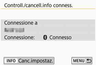 Premere il pulsante <B>. 2 3 Rimuovere la registrazione del dispositivo. Quando viene visualizzata la schermata riportata a sinistra, selezionare [OK] e premere <0>.