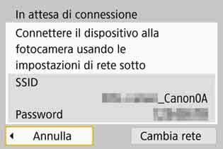 Configurazione di una connessione Wi-Fi Per attivare una connessione Wi-Fi tra una stampante e la fotocamera, seguire la procedura descritta in Operazioni preliminari (p. 11).